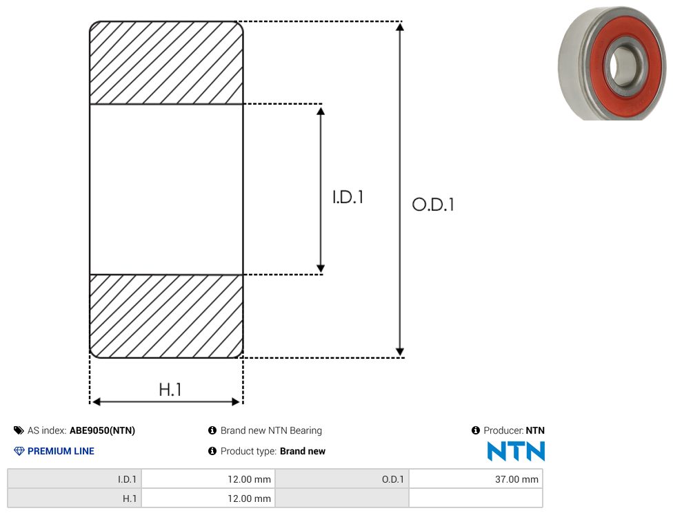 Alternator bearing