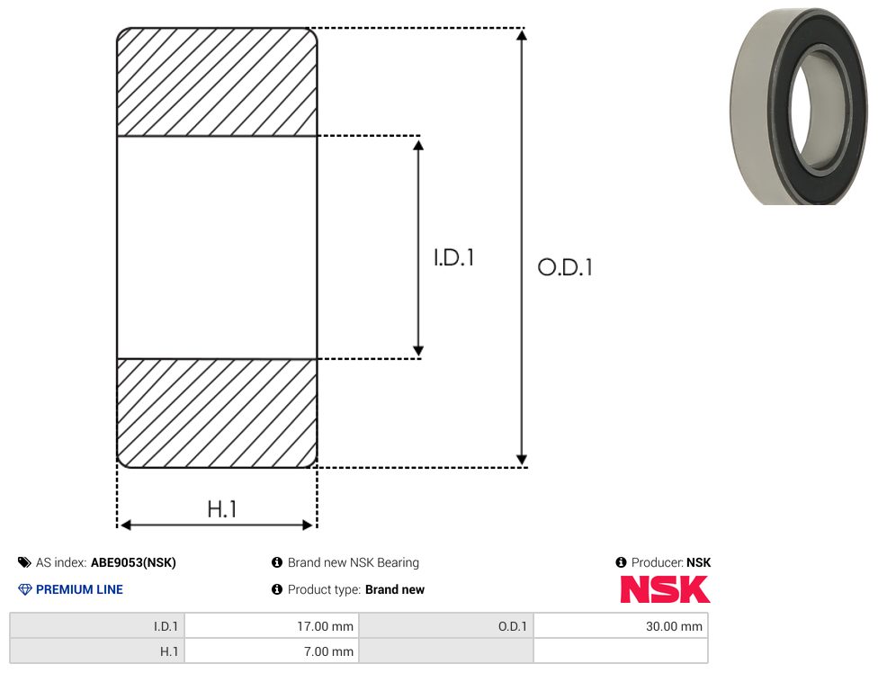 Alternator bearing