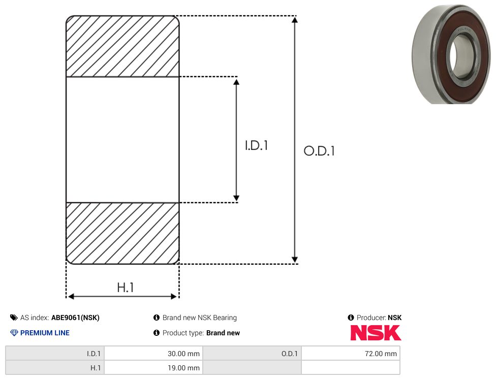 Alternator bearing