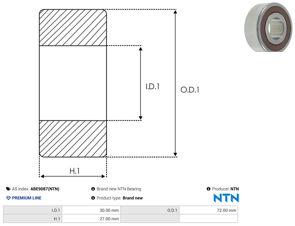 Alternator bearing