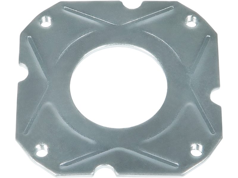 Alternator bearing retaining plate