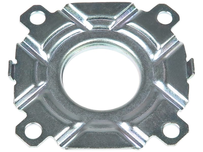 Alternator bearing retaining plate