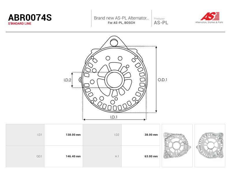 Diode-side bracket