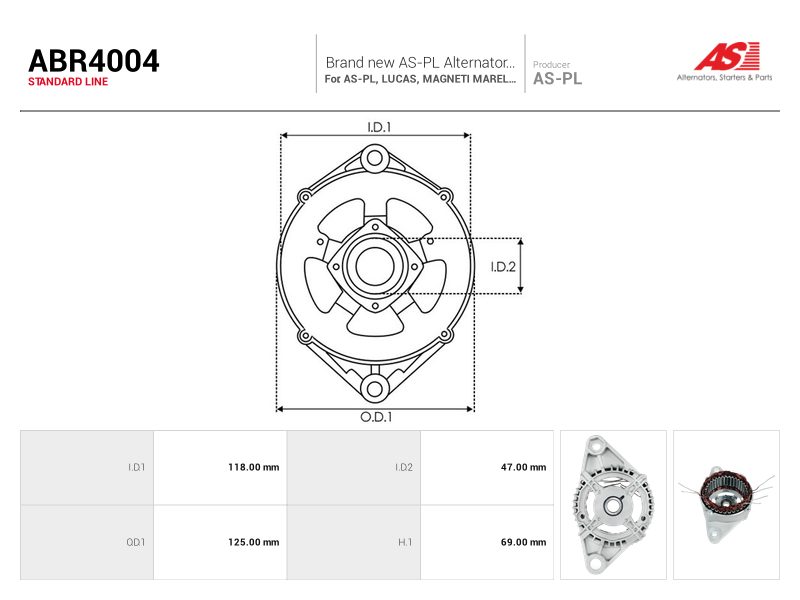 Alternator drive-side bracket