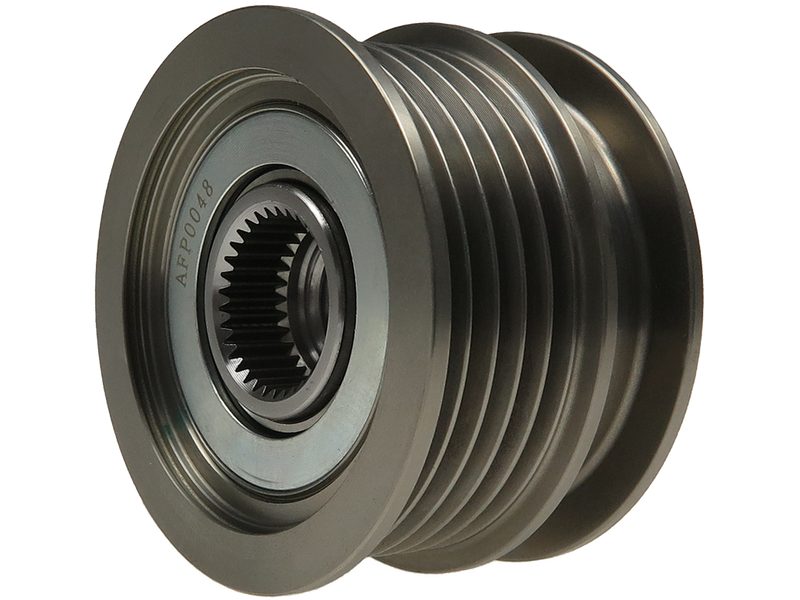 Alternator freewheel pulley