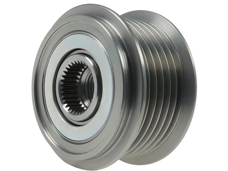Alternator freewheel pulley