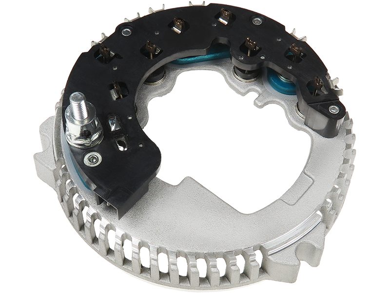 Alternator diode-side bracket
