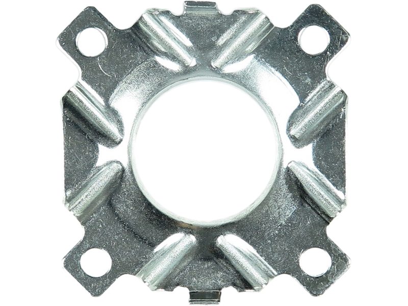 Alternator bearing retaining plate