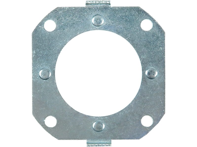 Alternator bearing retaining plate