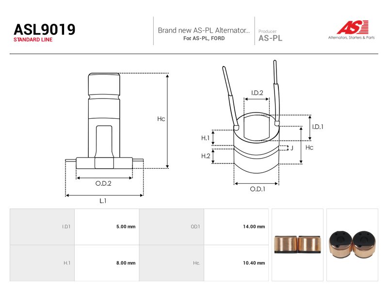 Alternator slip ring