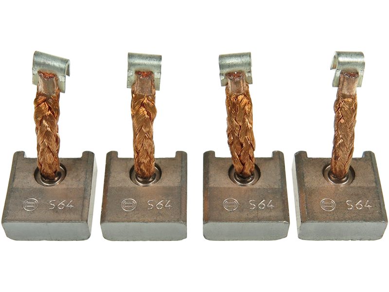 Starter motor brush