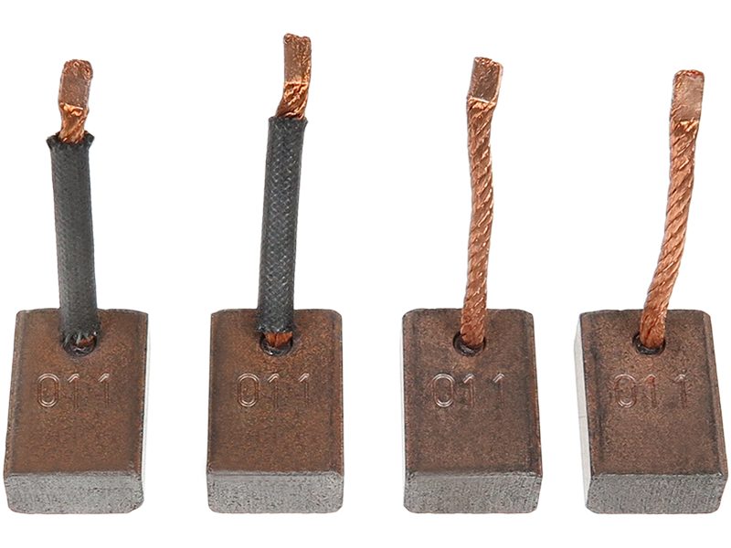 Starter motor brush