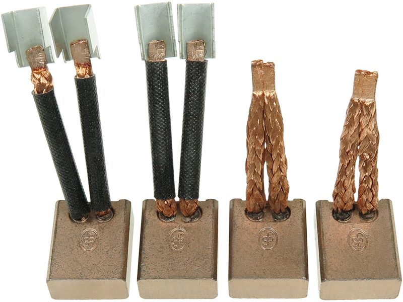 Starter motor brush