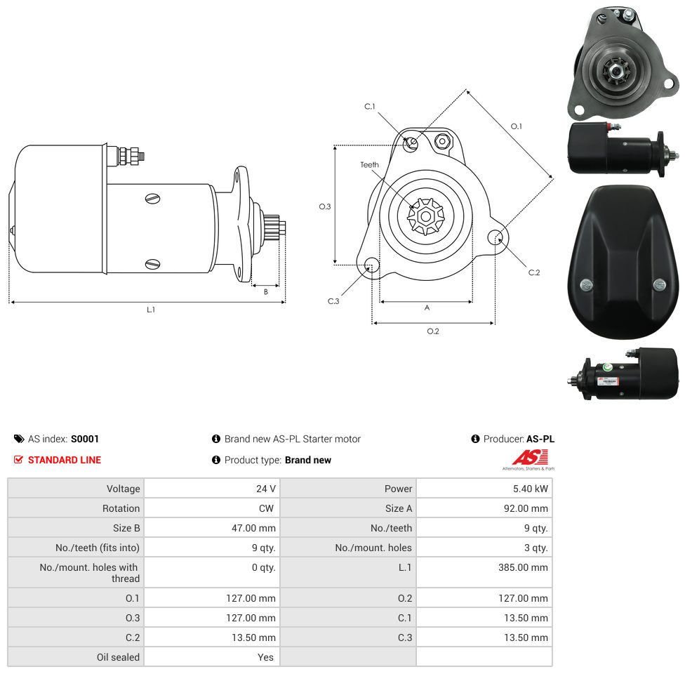 Starter motor