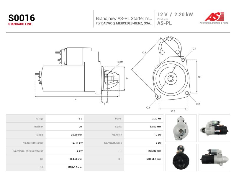Starter motor