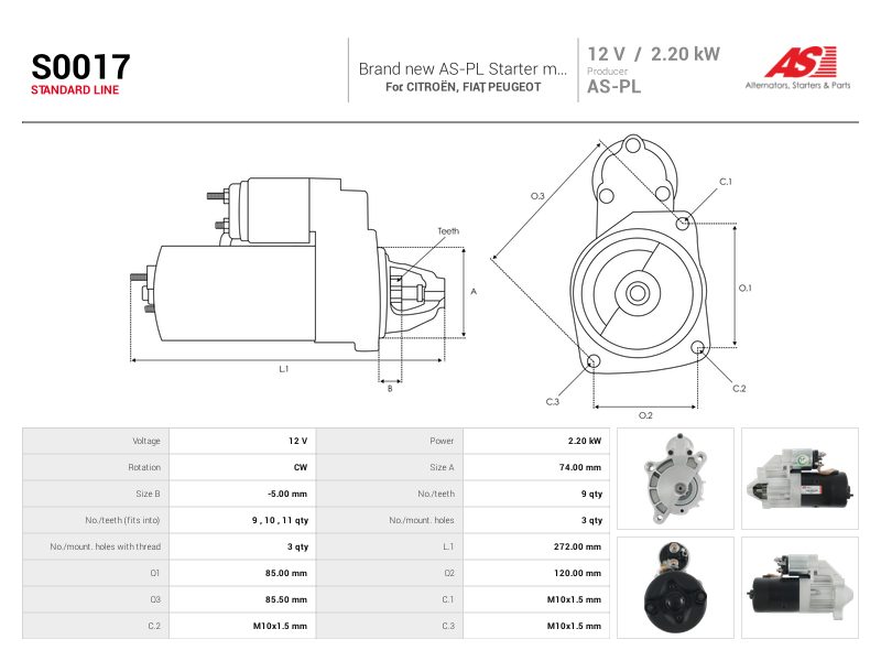 Starter motor