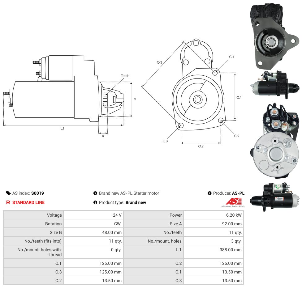 Starter motor