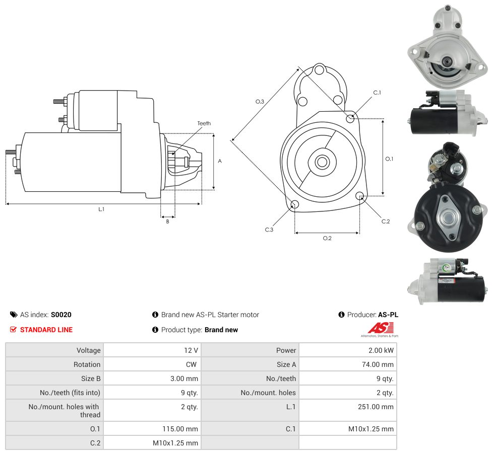 Starter motor