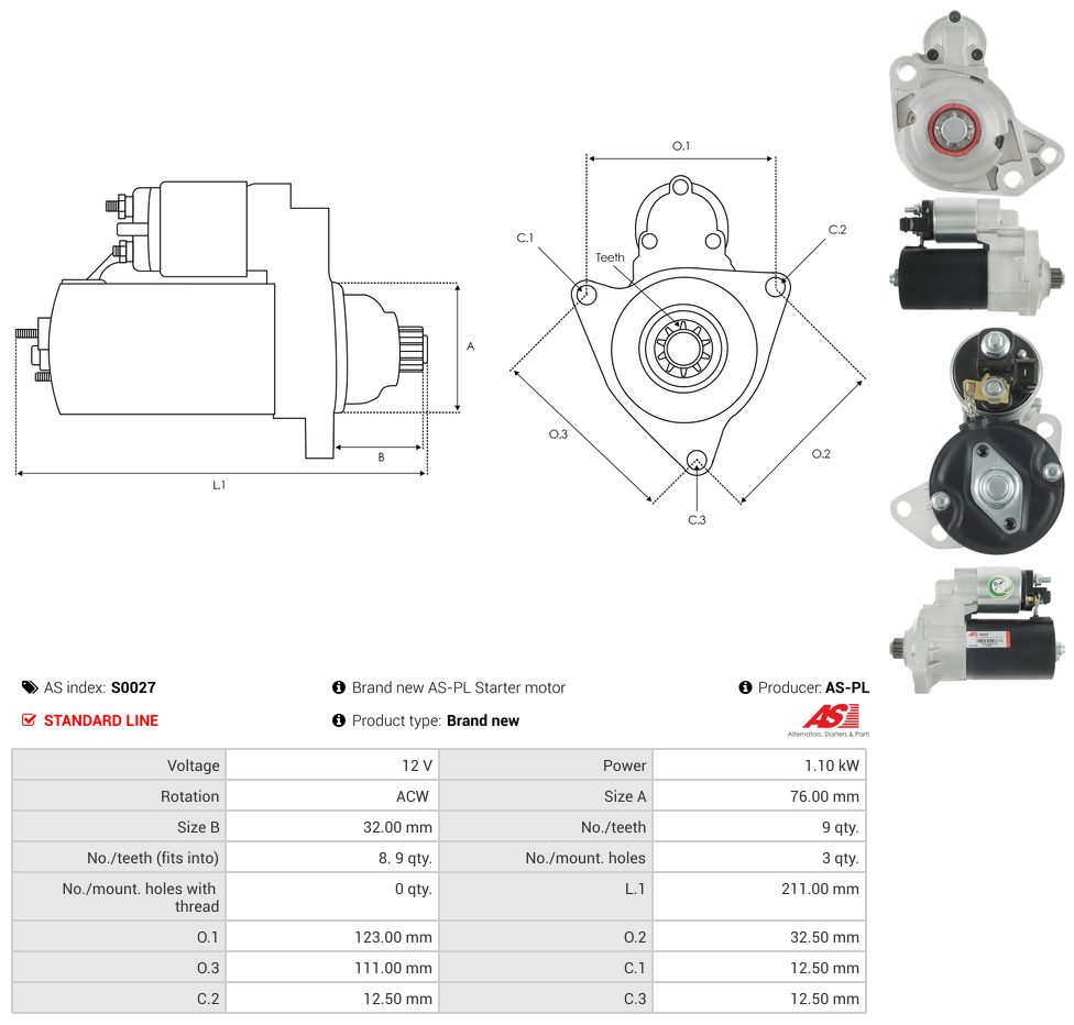 Starter motor