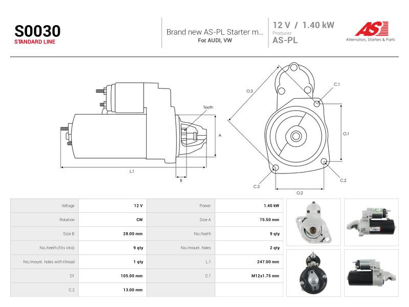 Starter motor