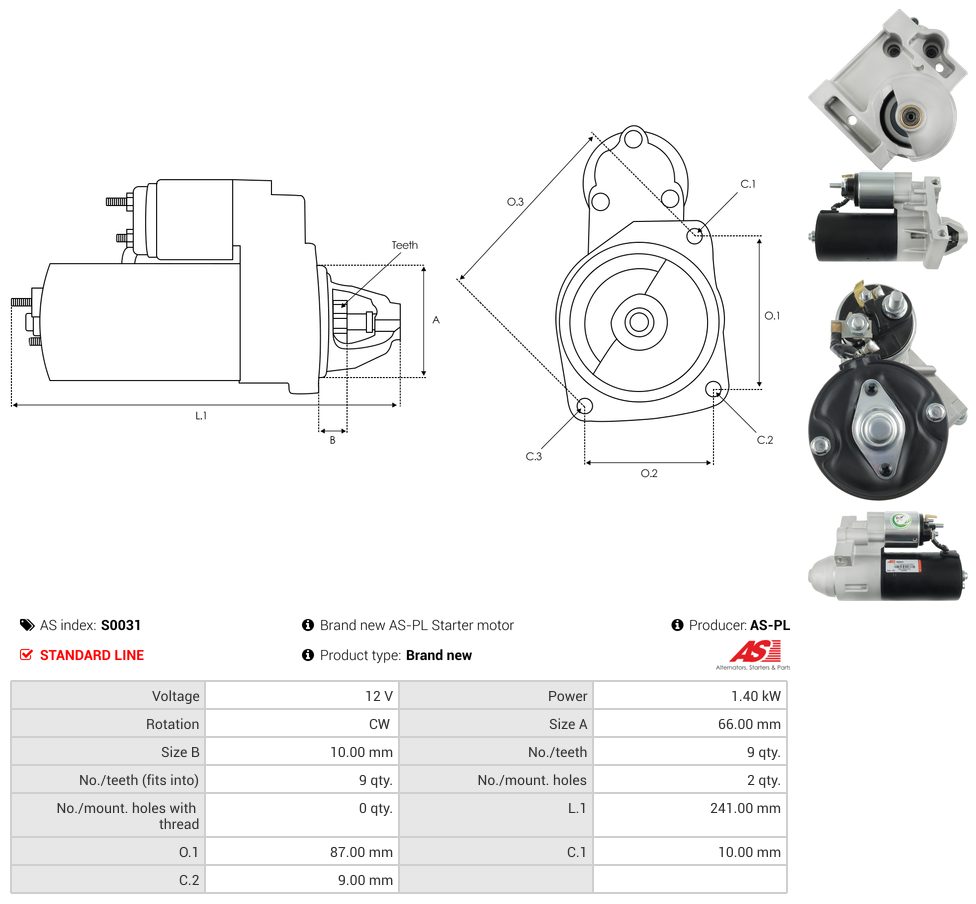 Starter motor