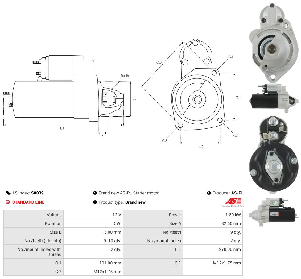 Starter motor