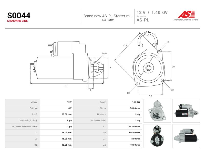 Starter motor