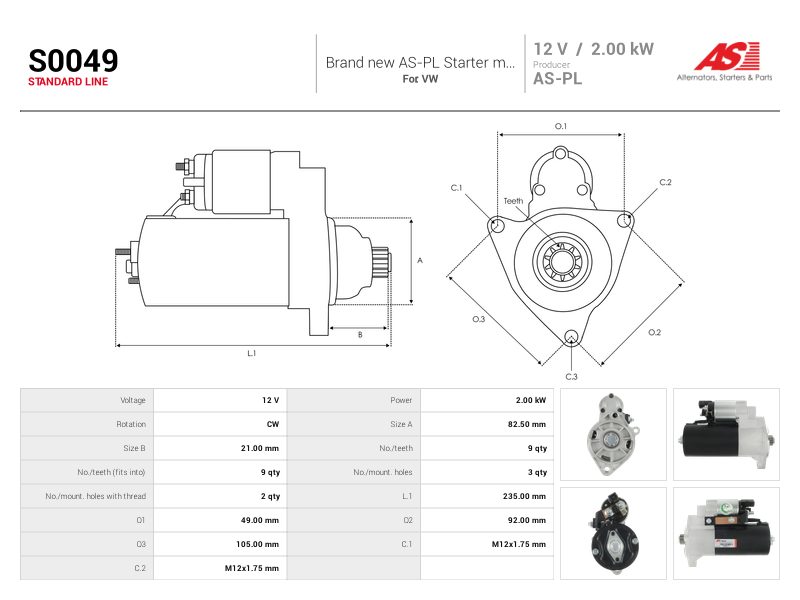 Starter motor