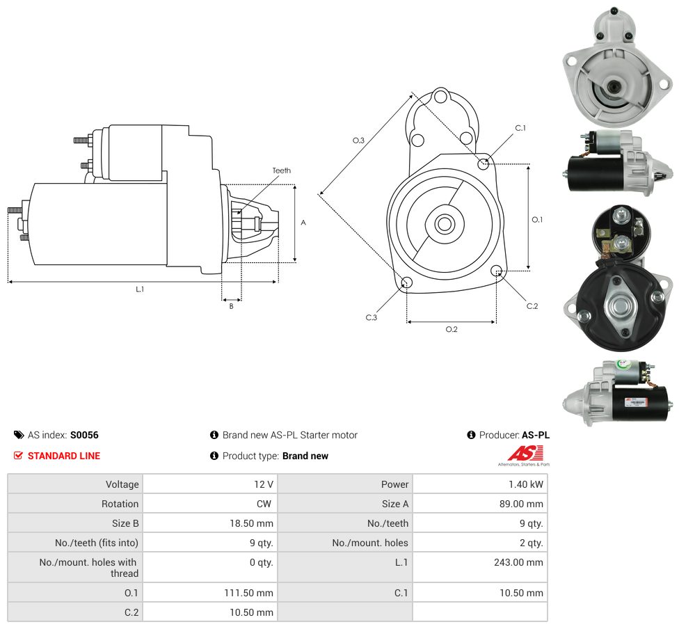 Starter motor