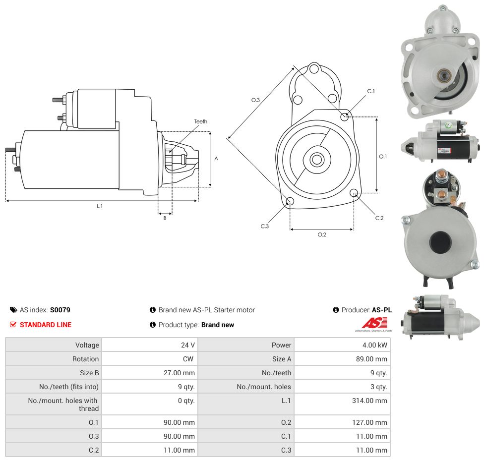 Starter motor