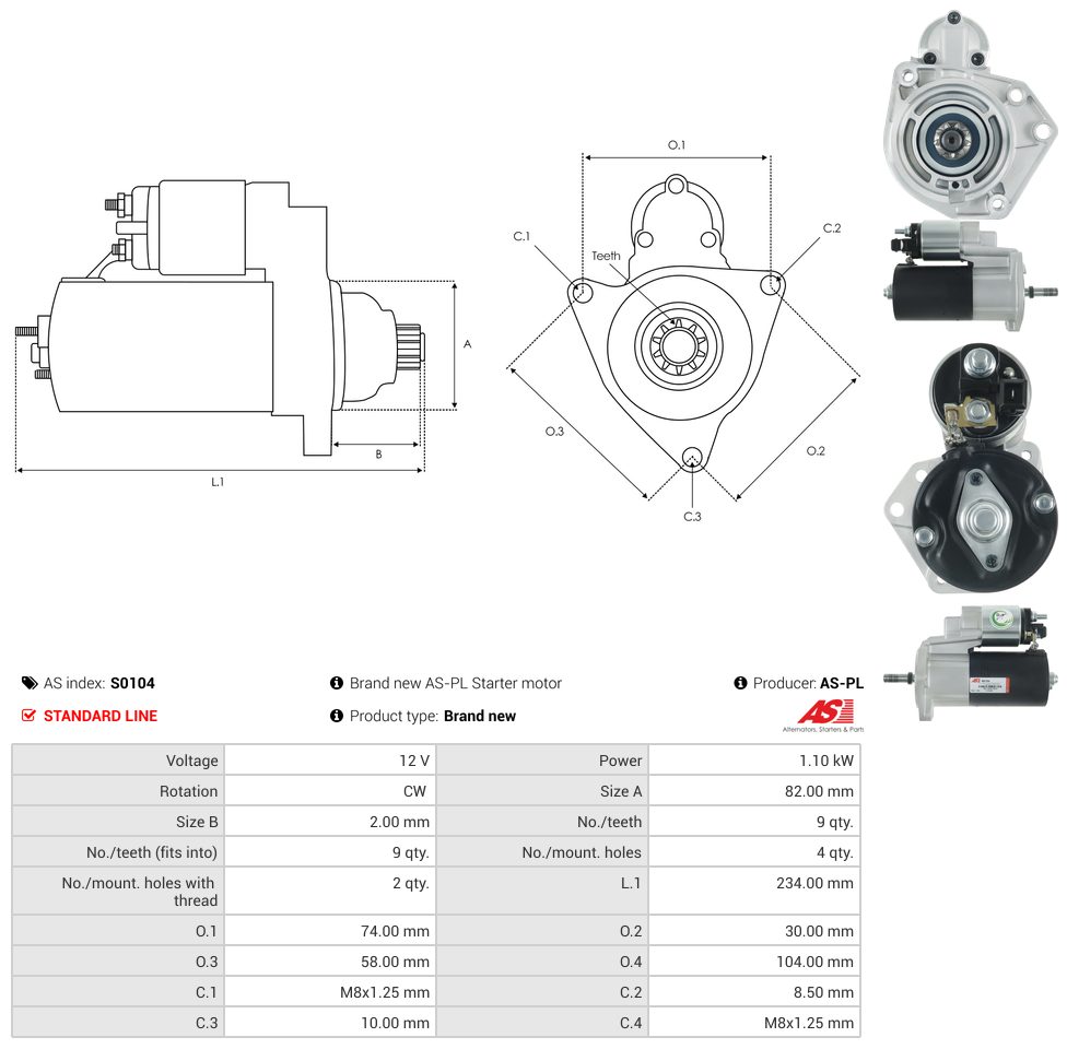 Starter motor