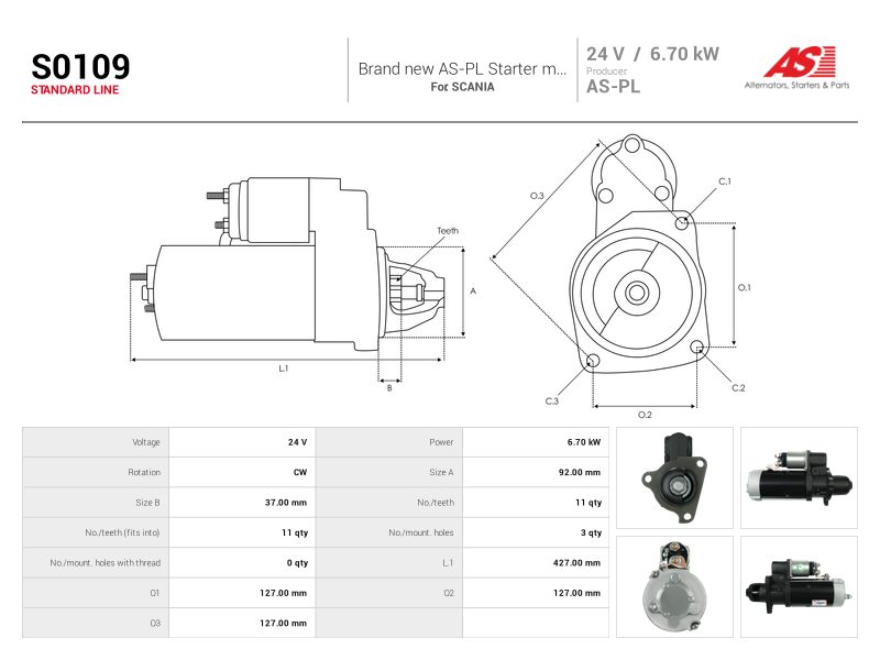Starter motor