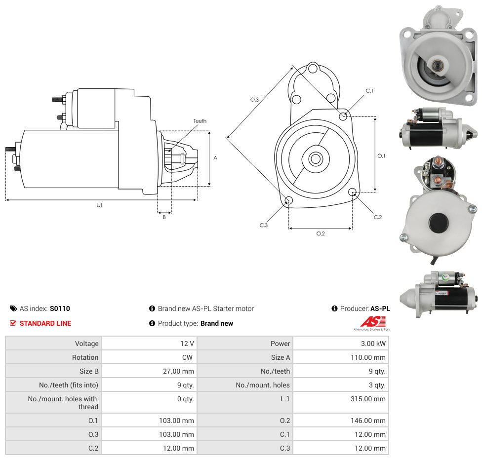 Starter motor