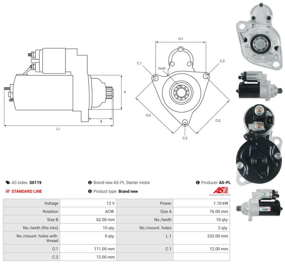 Starter motor