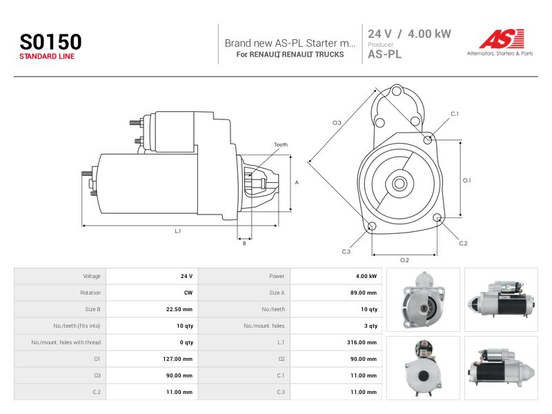 Starter motor