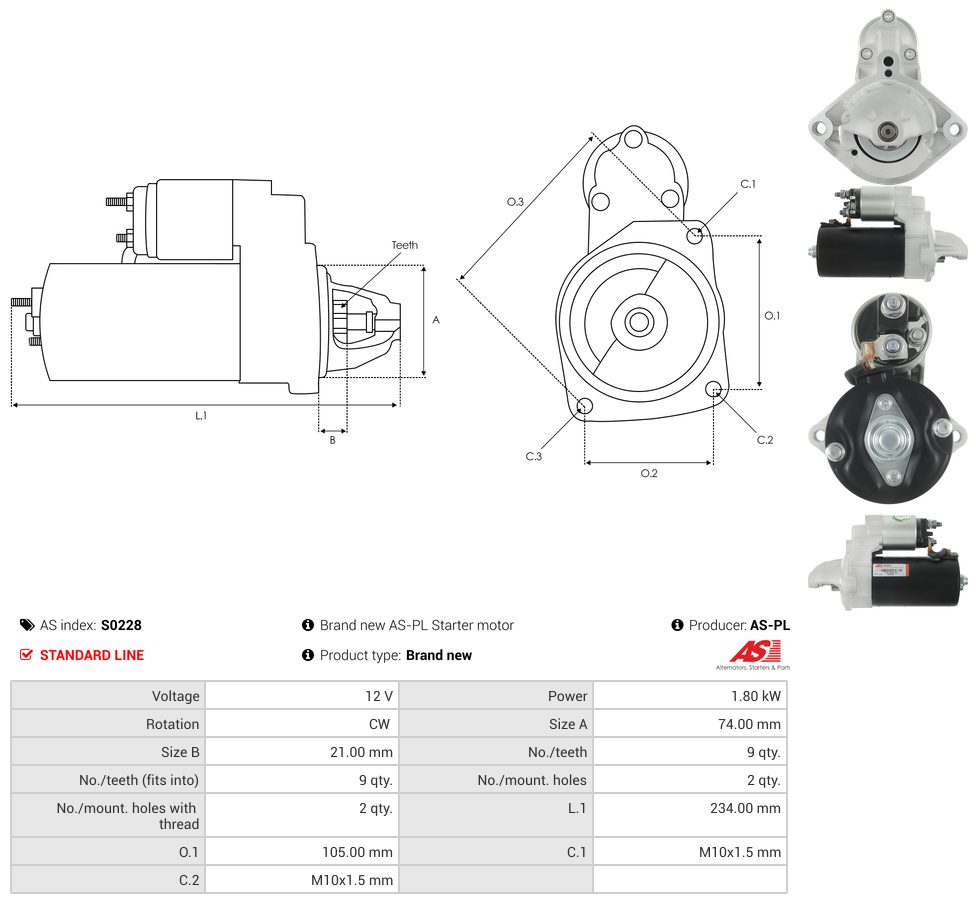 Starter motor