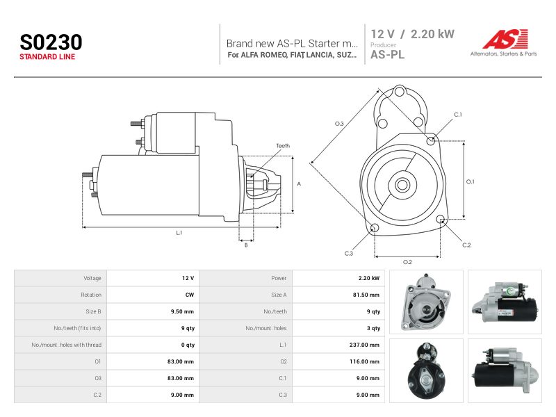 Starter motor