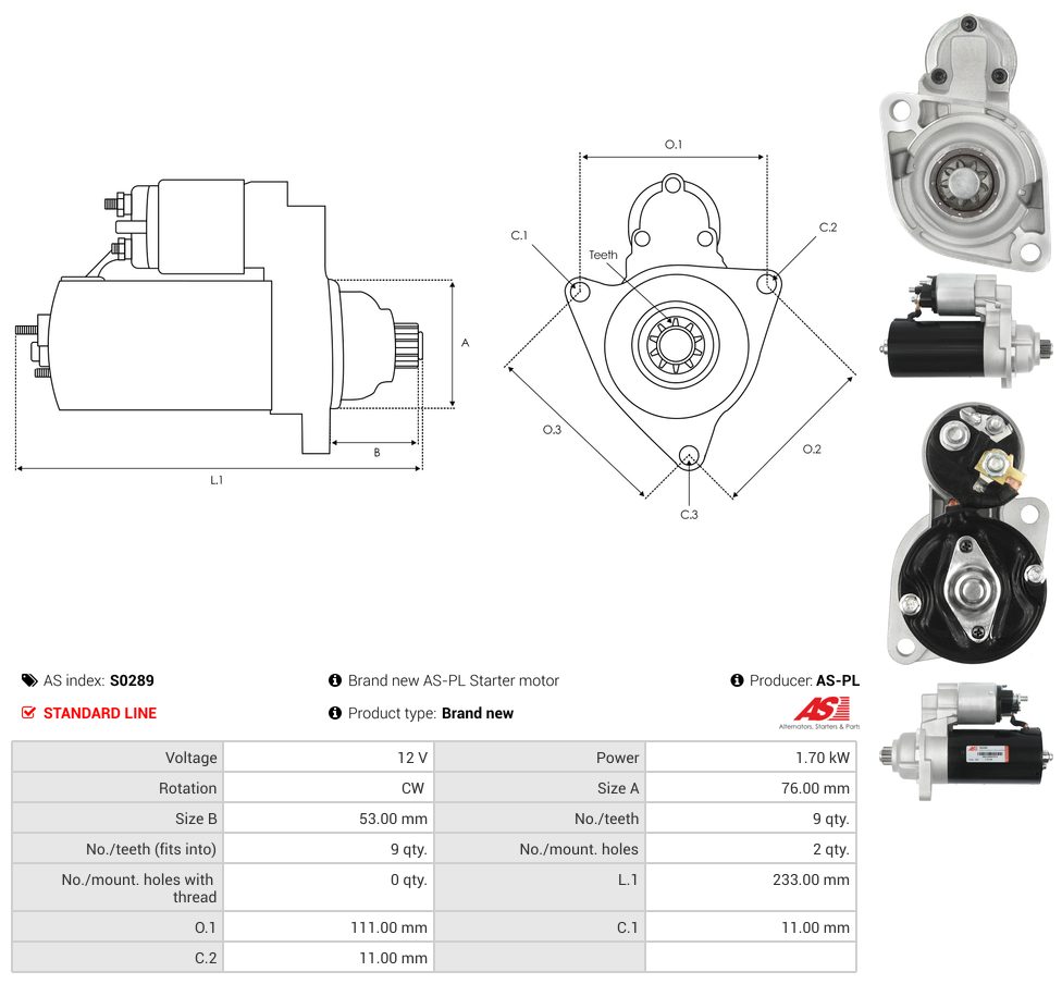 Starter motor