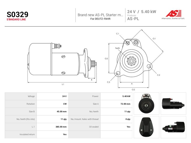 Starter motor
