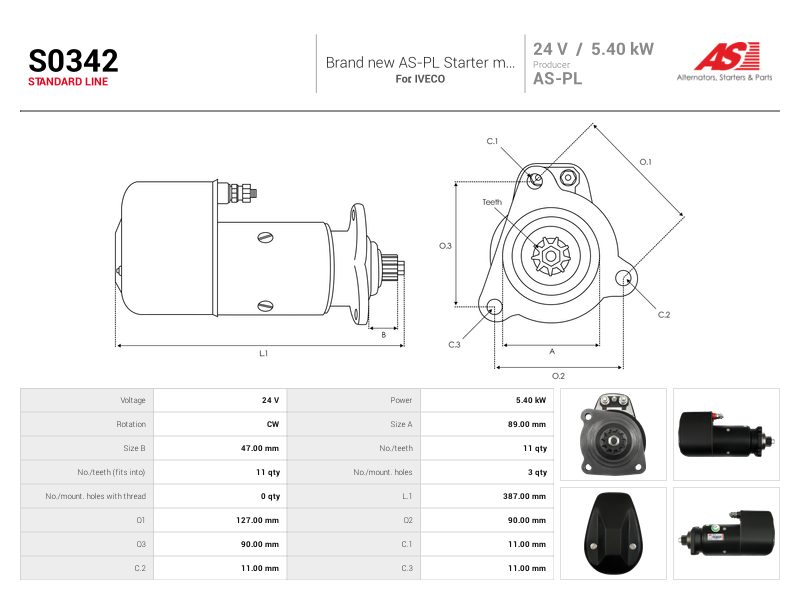 Starter motor