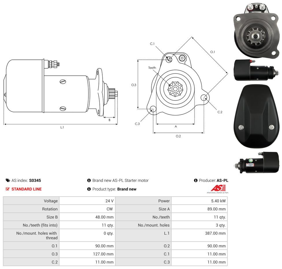 Starter motor