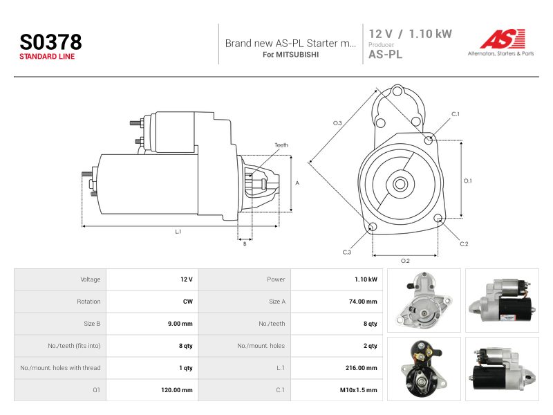 Starter motor