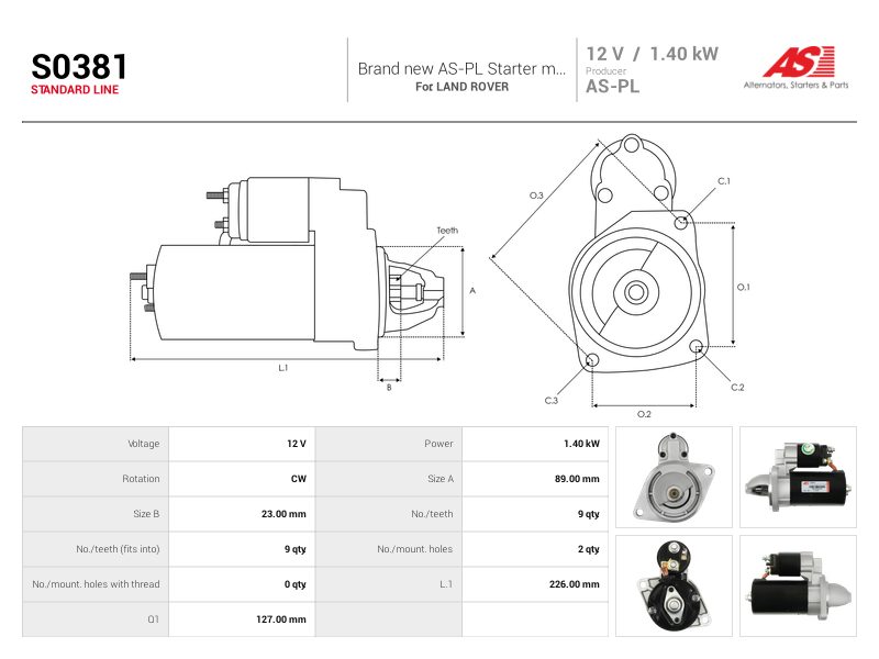 Starter motor