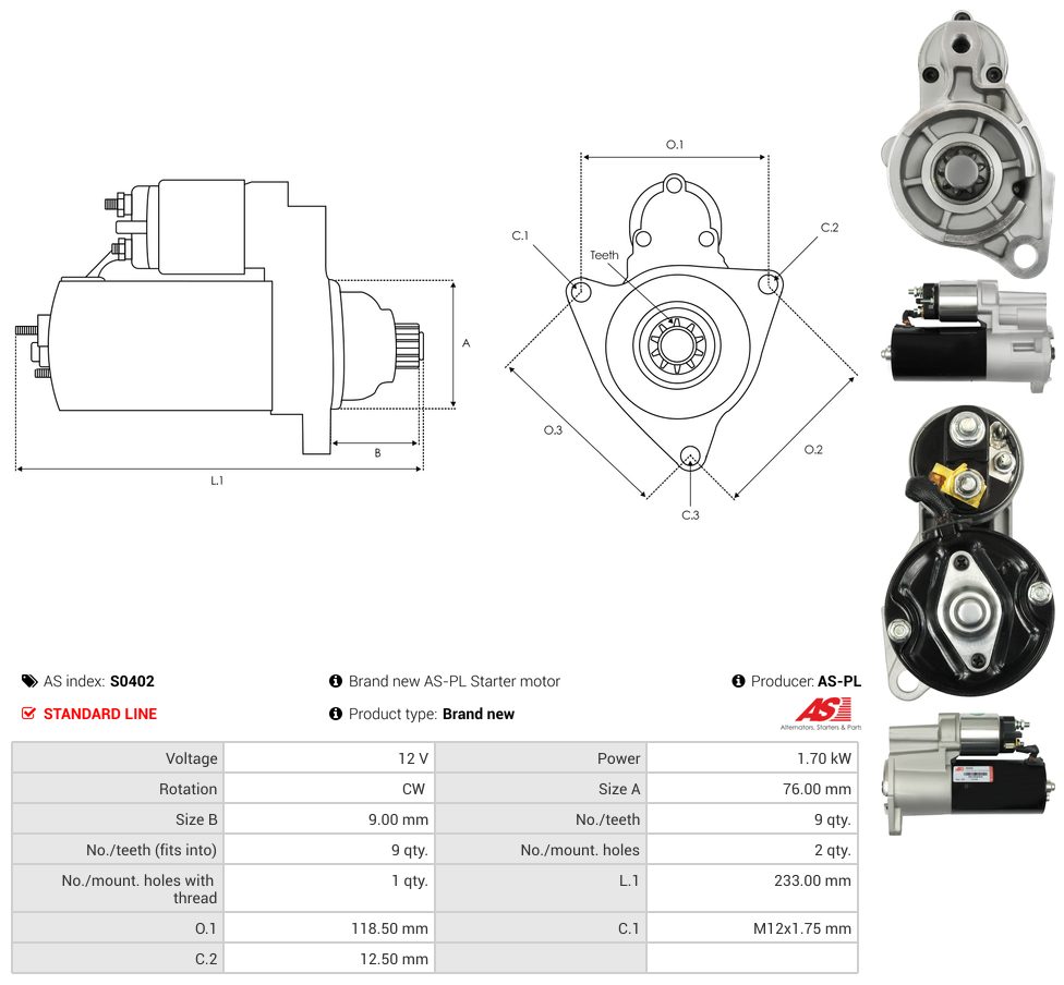 Starter motor