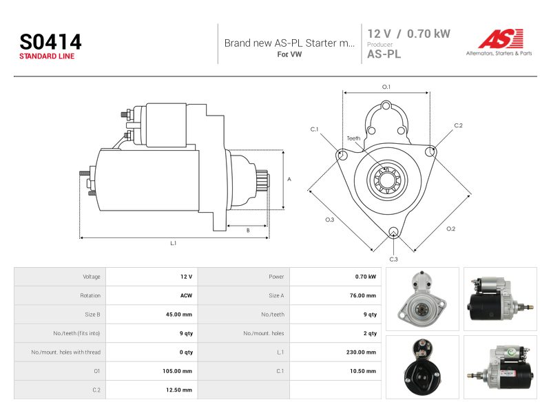 Starter motor