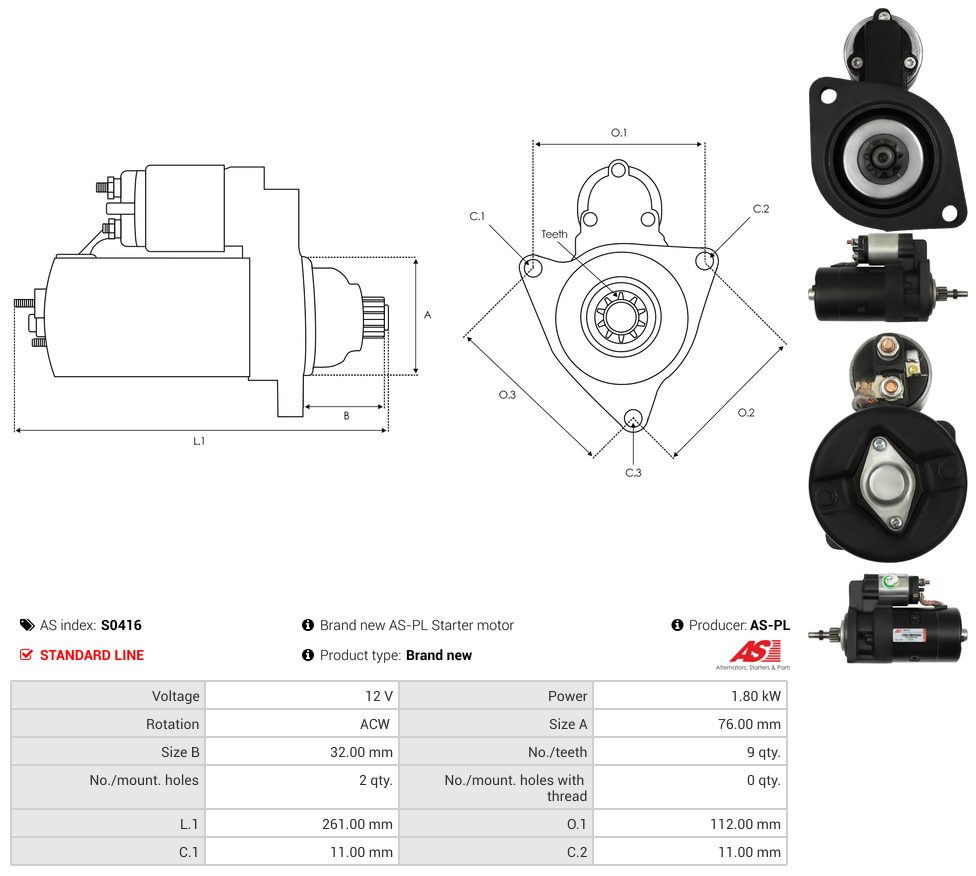 Starter motor