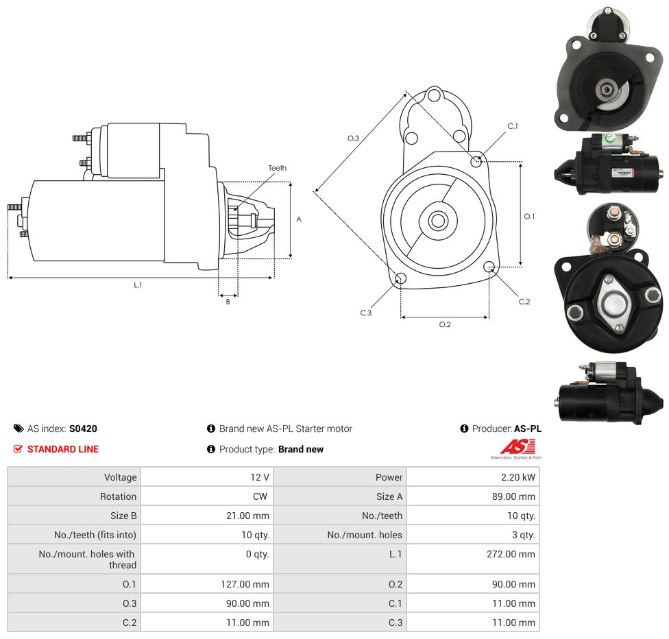 Starter motor