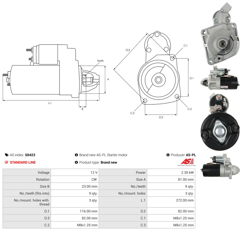 Starter motor