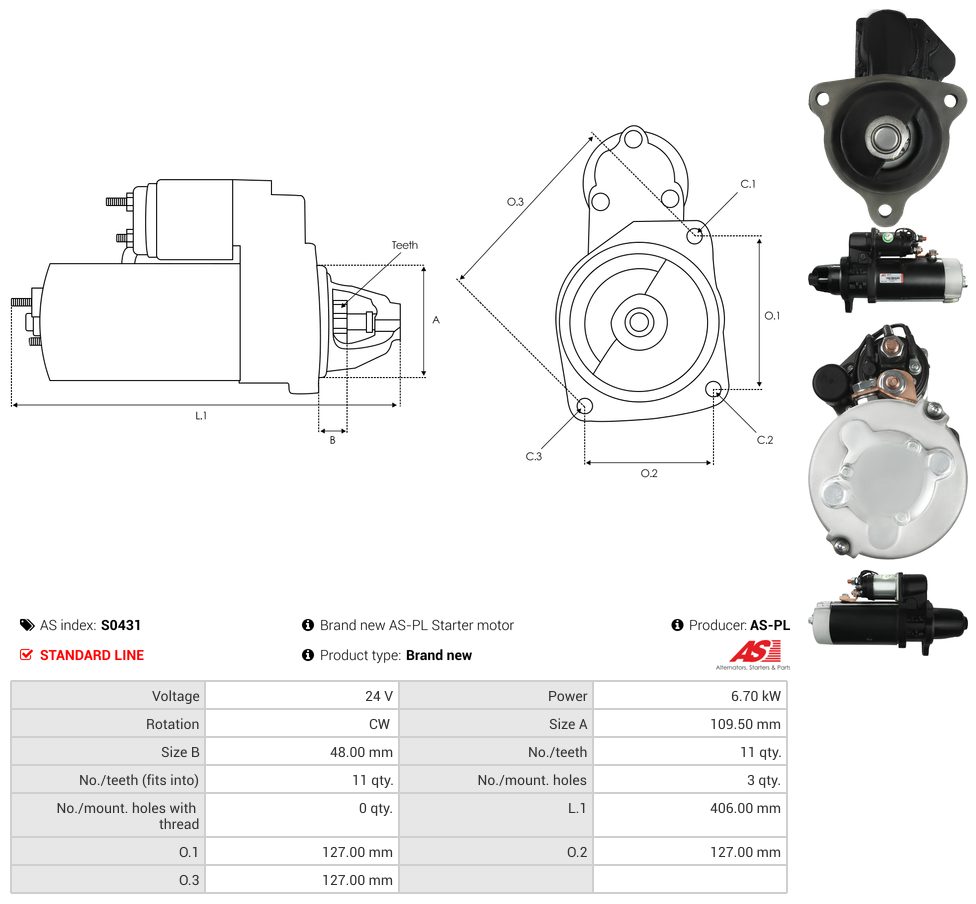 Starter motor