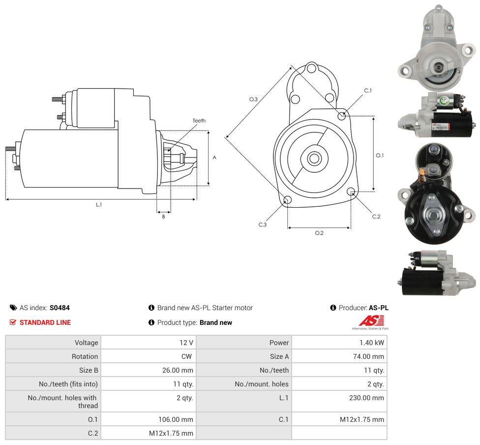 Starter motor